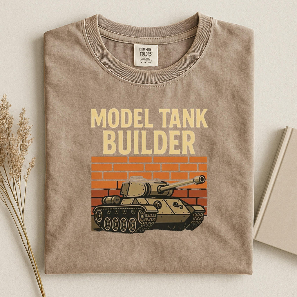 Model Tank Builder Shirt Gift for Hobbyists, Military Enthusiasts Shirt, Tank Builder Tee, Unique Model Builder Shirt