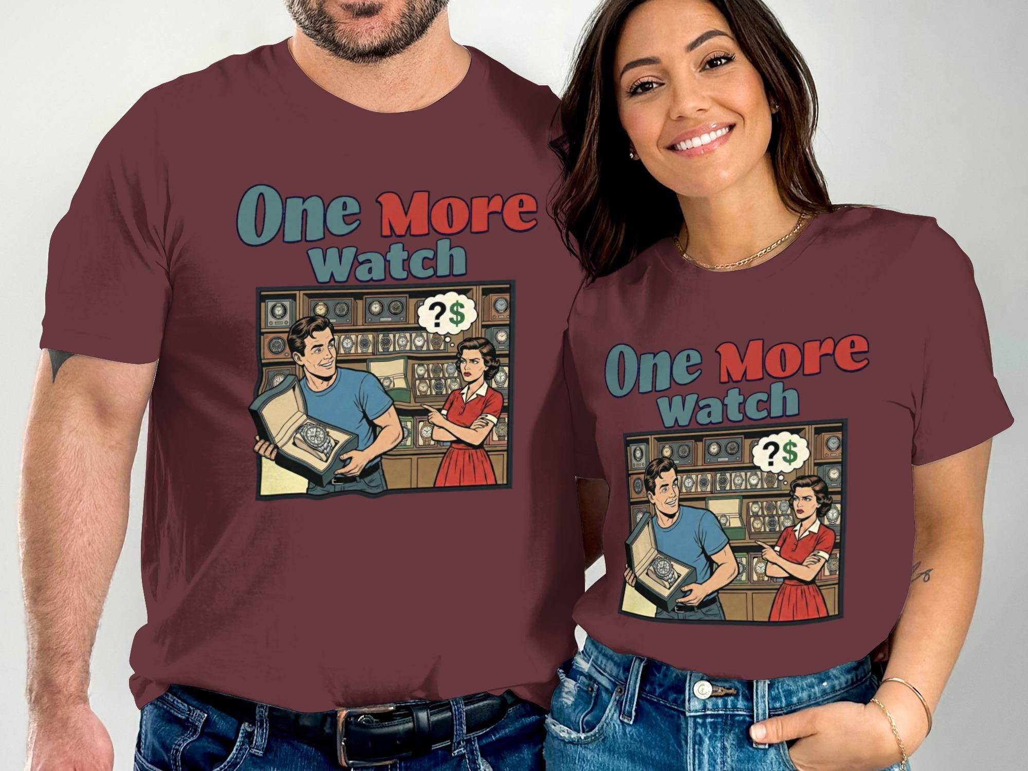 Funny Graphic T-Shirt for Watch Lovers, Retro Comic Style Tee, Gift for Watch Enthusiasts, Unique Watch Collection Humor Shirt