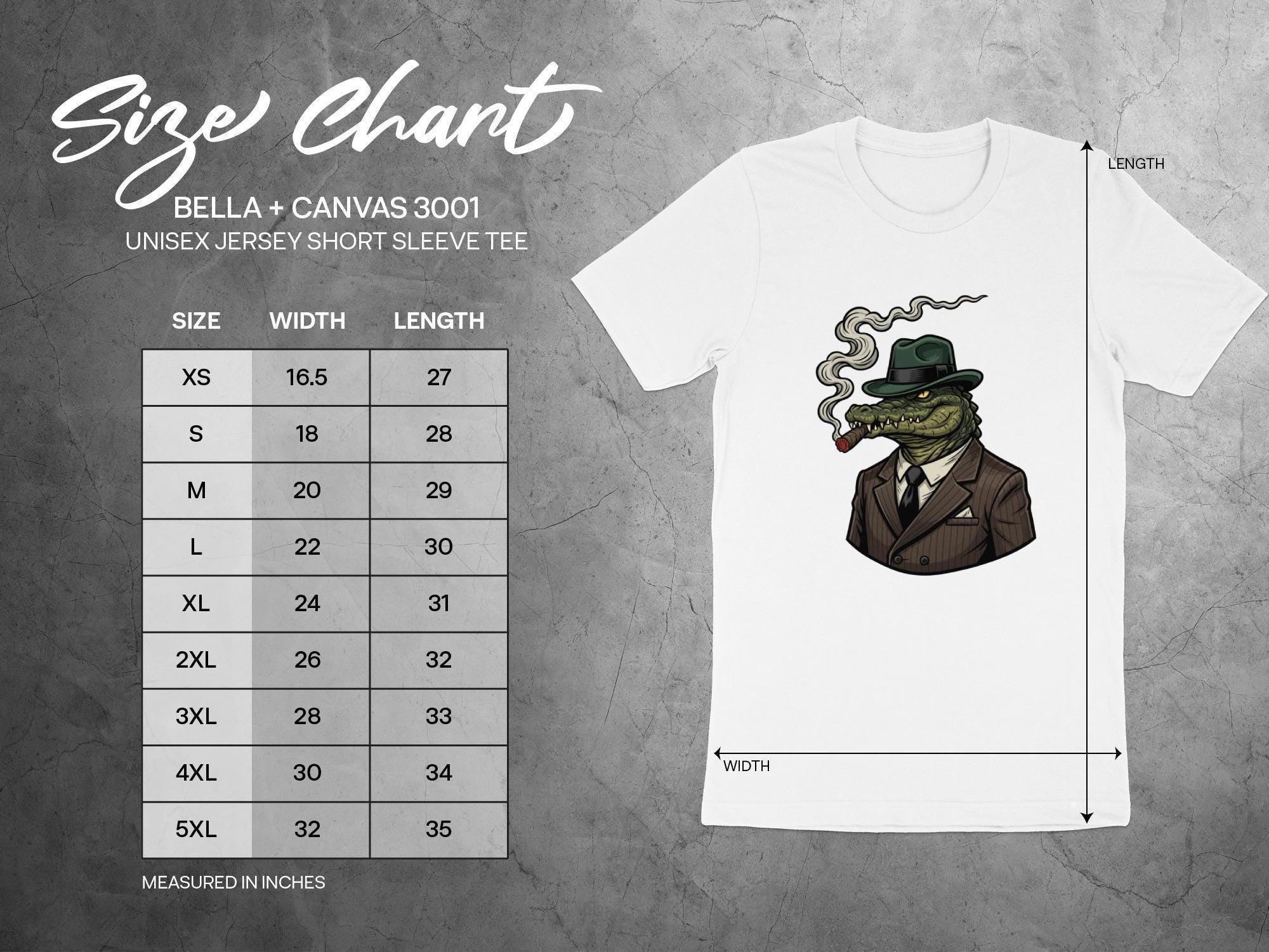 Crocodile Mafia Boss T-Shirt, Cigar Gator Tee, Gangster Alligator Shirt, Cool Animal Design, Funny Graphic Tee, Quirky Gift Idea