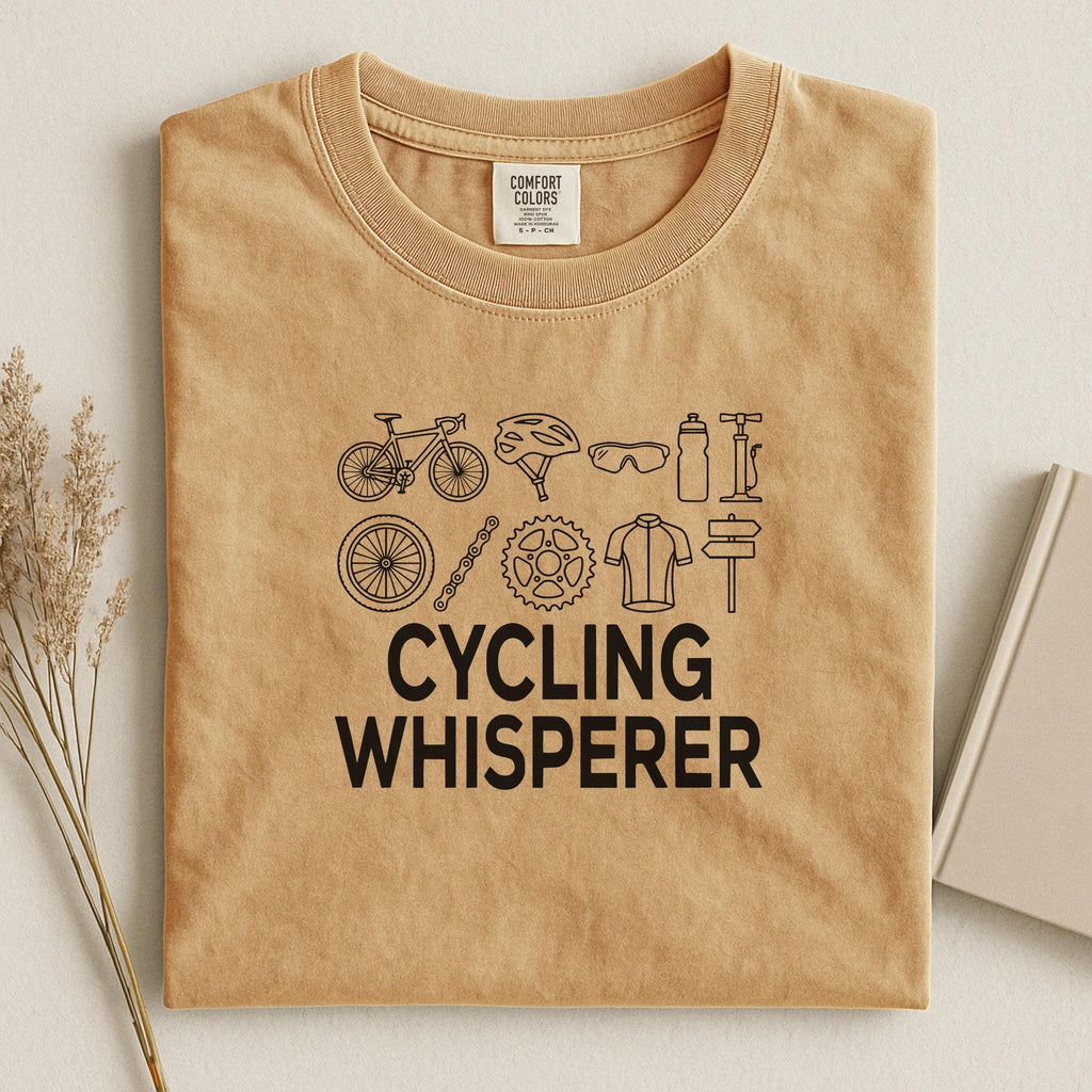 Cycling Whisperer T Shirt, Funny Bike Lover Gift, Road Bike, Mountain Bike, Cyclist Tee, Biking Apparel, Comfort Colors Shirt
