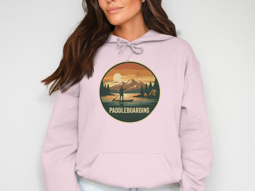 Paddleboarding T-Shirt, Retro Sunset Graphic Tee, Camping T Shirt, Outdoor Adventure Shirt, Nature Lover T Shirt, Comfort Colors T-Shirt