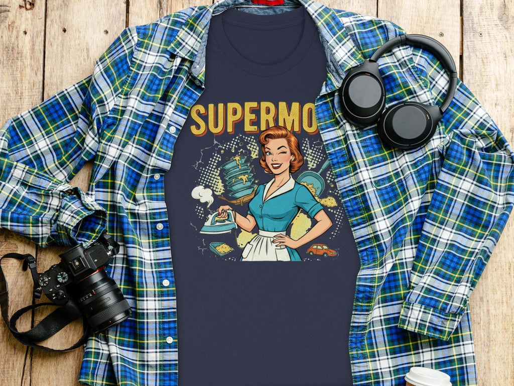 Supermom T-Shirt, Retro Mom Tee, Funny Mom Shirt, Gift for Mom, Mom Life Shirt, Comfort Colors Tee, Super Mom