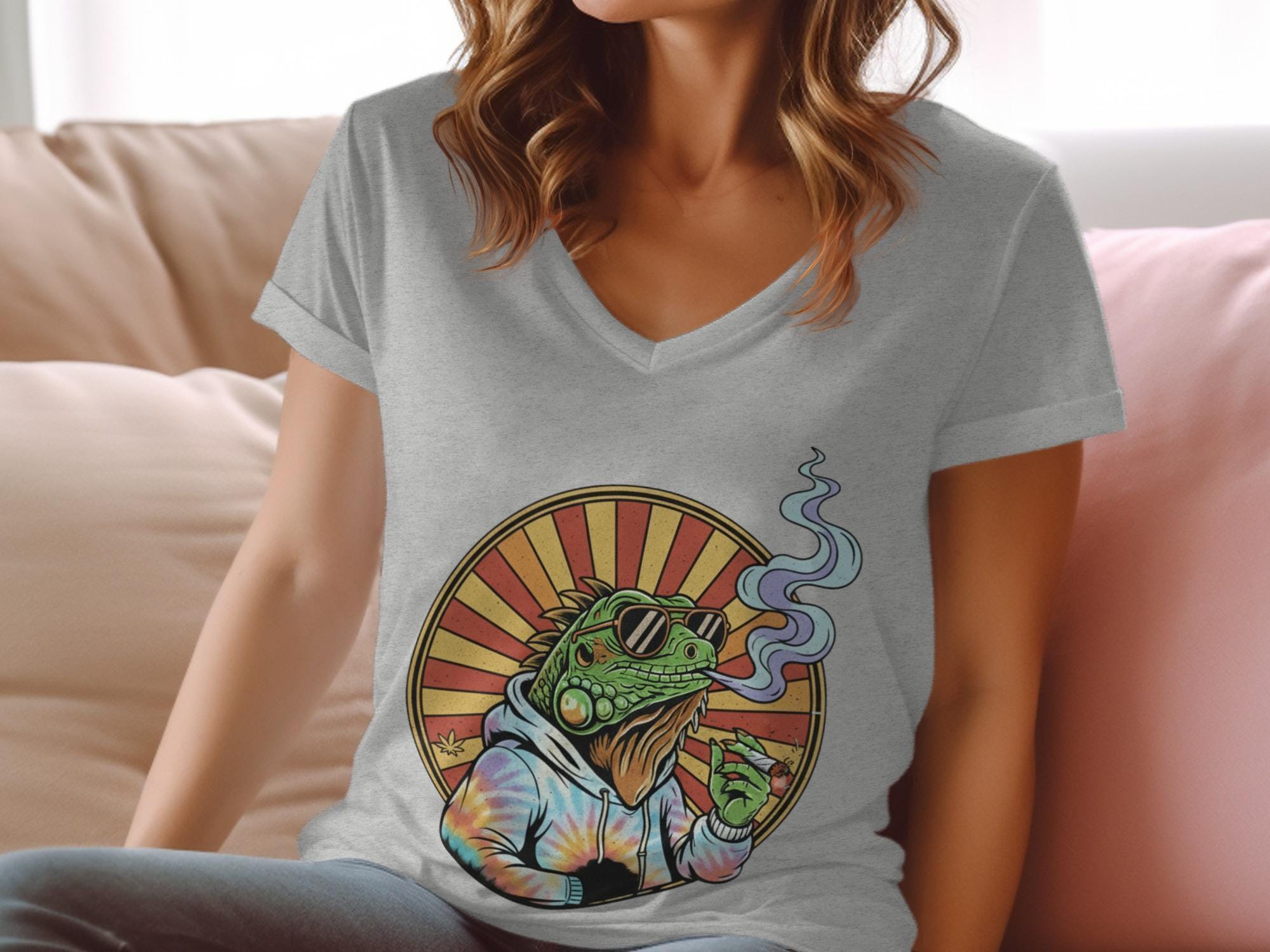 Stoned Iguana T-Shirt, Funny Reptile Tee, Cool Animal Design, Comfort Colors Shirt, Stoner Lizard T-Shirt, Unique Graphic Tee