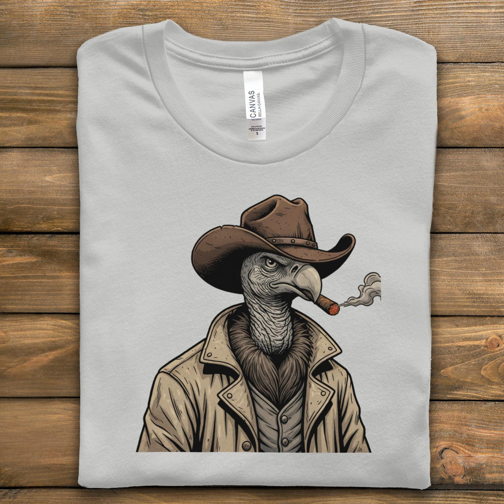 Vulture Cowboy T-Shirt, Funny Bird Tee, Western T Shirt, Comfort Colors Shirt, Humor Gift, Quirky Apparel, Novelty Shirt, Unique Design