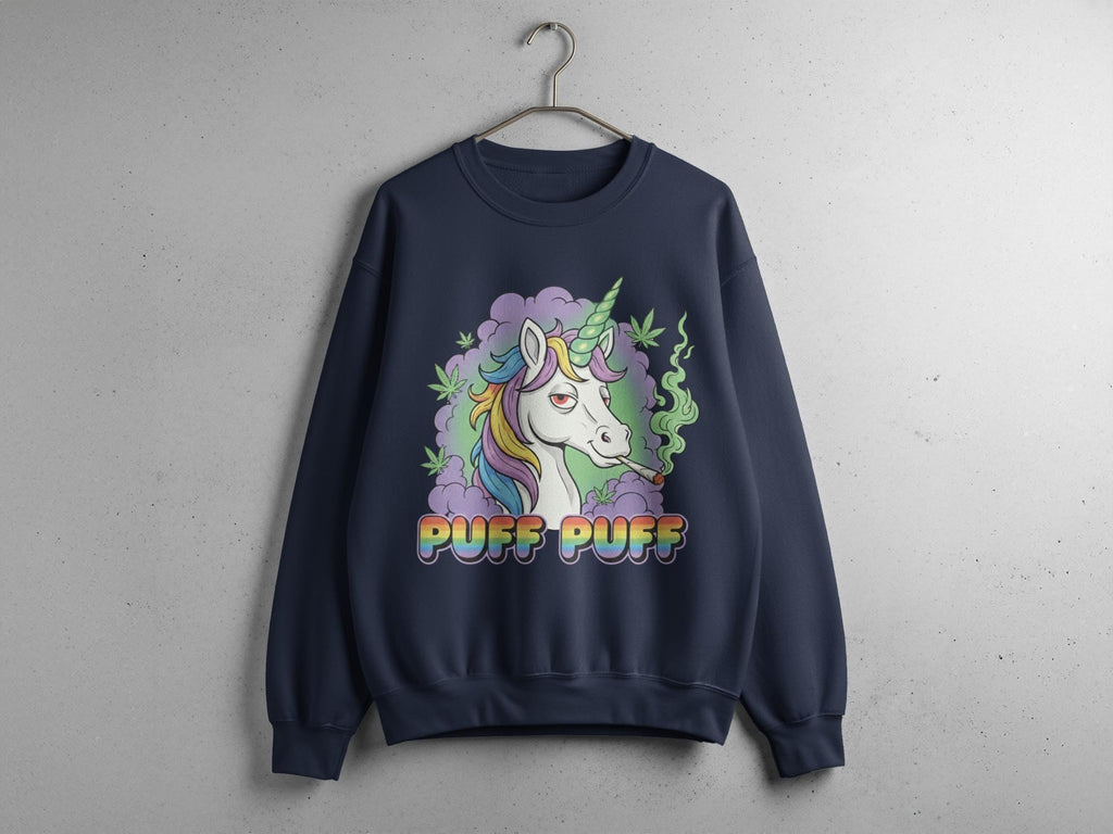 Puff Puff Unicorn T-Shirt, Funny Weed Shirt, Stoner Unicorn, Colorful Graphic Tee, Trending T Shirt, Comfort Colors Shirt