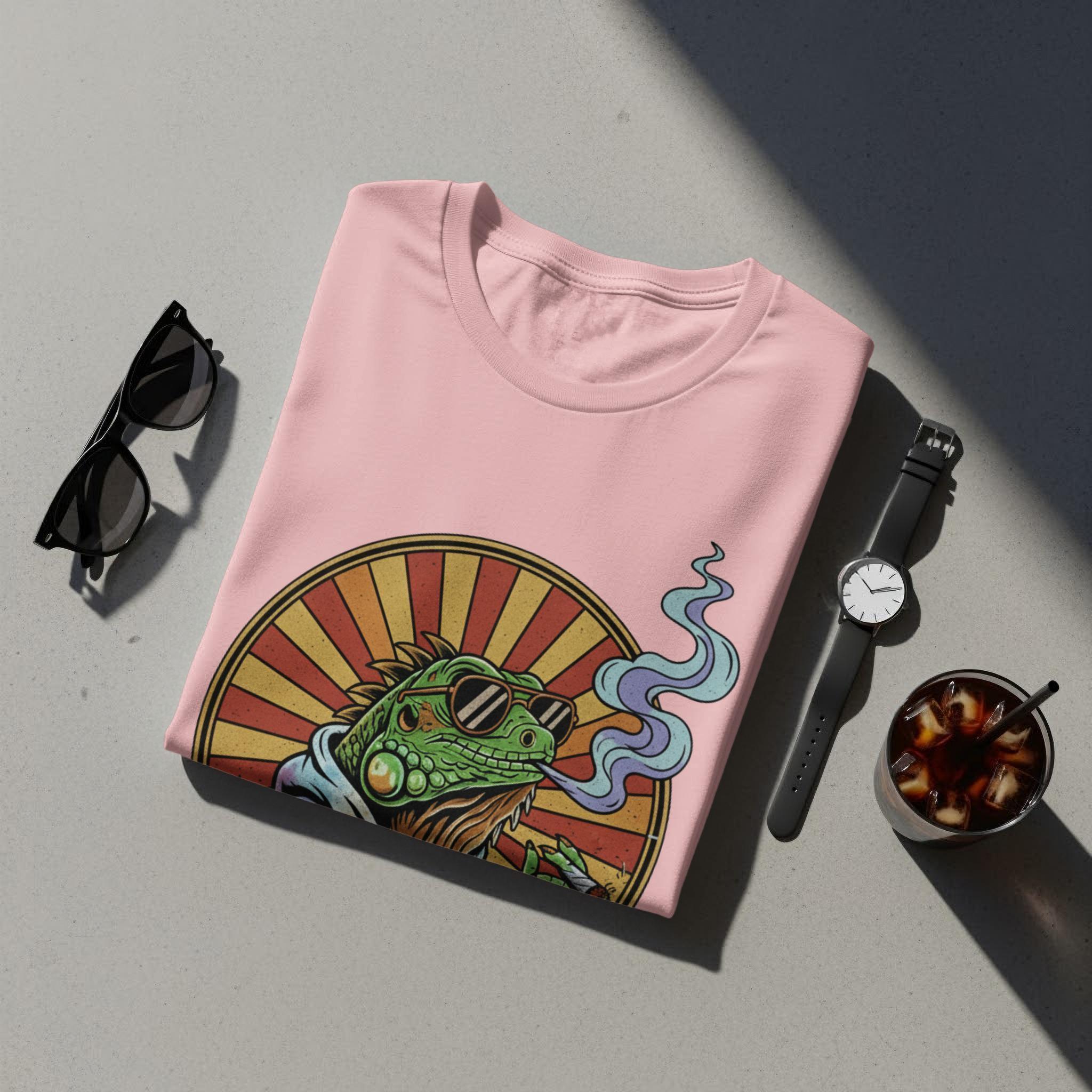 Stoned Iguana T-Shirt, Funny Reptile Tee, Cool Animal Design, Comfort Colors Shirt, Stoner Lizard T-Shirt, Unique Graphic Tee