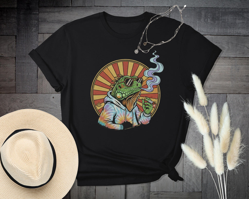 Stoned Iguana T-Shirt, Funny Reptile Tee, Cool Animal Design, Comfort Colors Shirt, Stoner Lizard T-Shirt, Unique Graphic Tee
