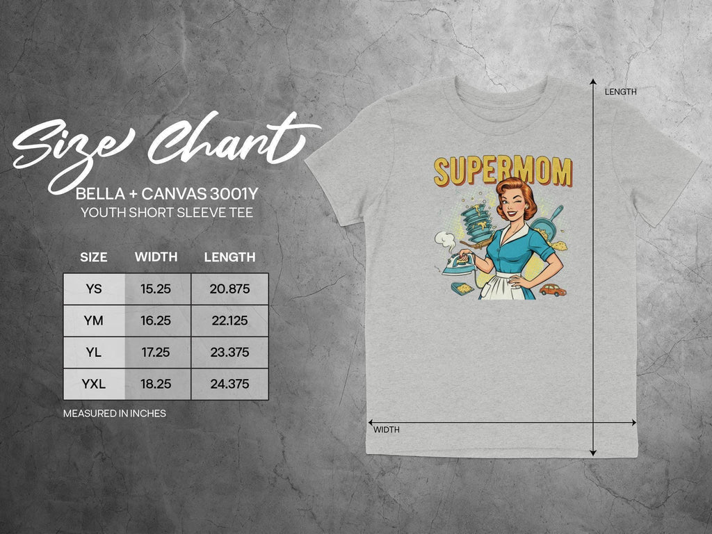 Supermom T-Shirt, Retro Mom Tee, Funny Mom Shirt, Gift for Mom, Mom Life Shirt, Comfort Colors Tee, Super Mom