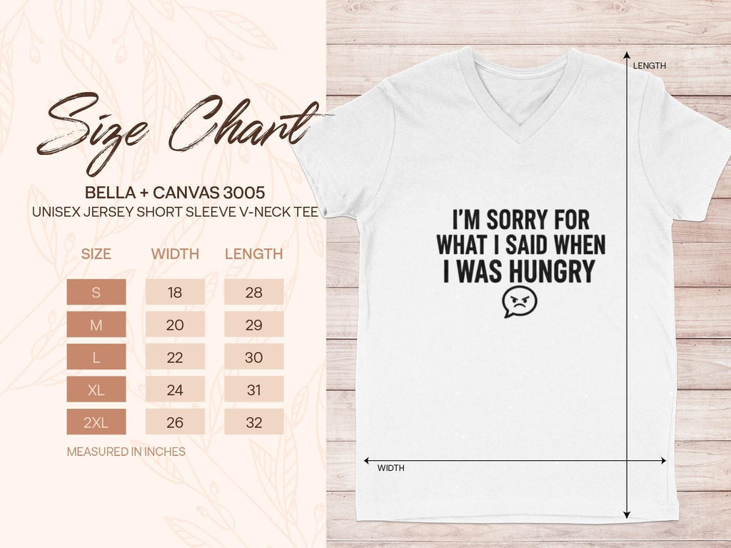 I'm Sorry T-Shirt, Funny Sarcastic Shirt, Hungry Apology Tee, Foodie Gift Shirt, Comfort Colors Shirt, Graphic Tee, Humor T-Shirt