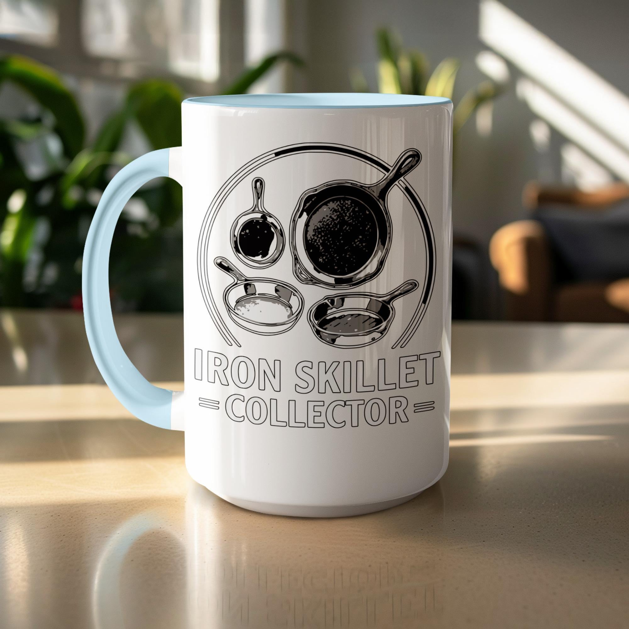 Cast Iron Skillet Collector Mug, Funny Coffee Cup for Kitchen Enthusiasts, Unique Gift for Cast Iron Lovers, Cooking Gifts