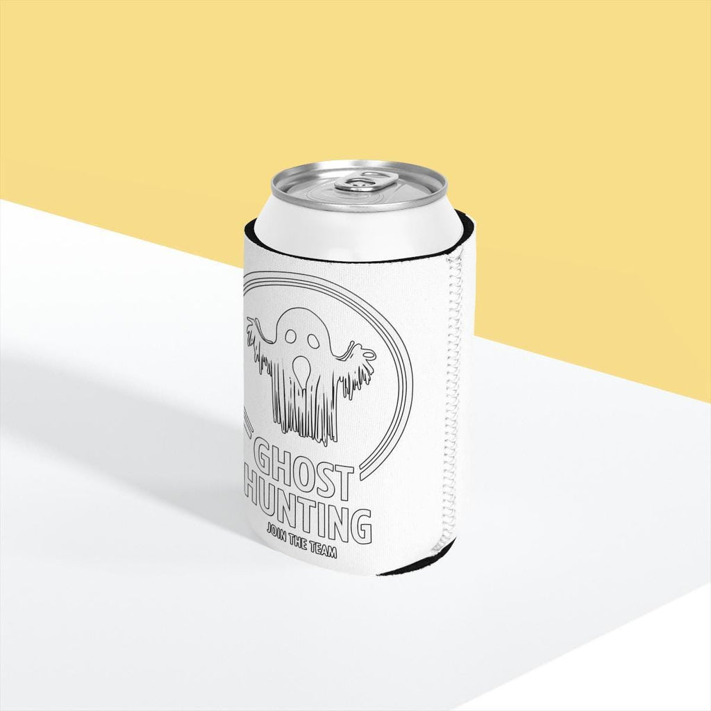 Ghost Hunting Can Cooler, Funny Beverage Sleeve, Spooky Drink Holder, Ghost Themed Party Favor, Halloween Can Holder, Gift for Ghost Hunters