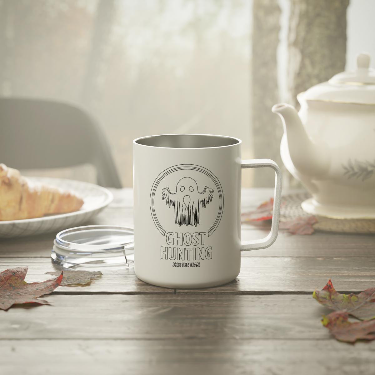 Funny Ghost Hunting Mug, Join the Team Coffee Cup, Unique Halloween Gift Idea, Spooky Camper Mug, Paranormal Enthusiast Present