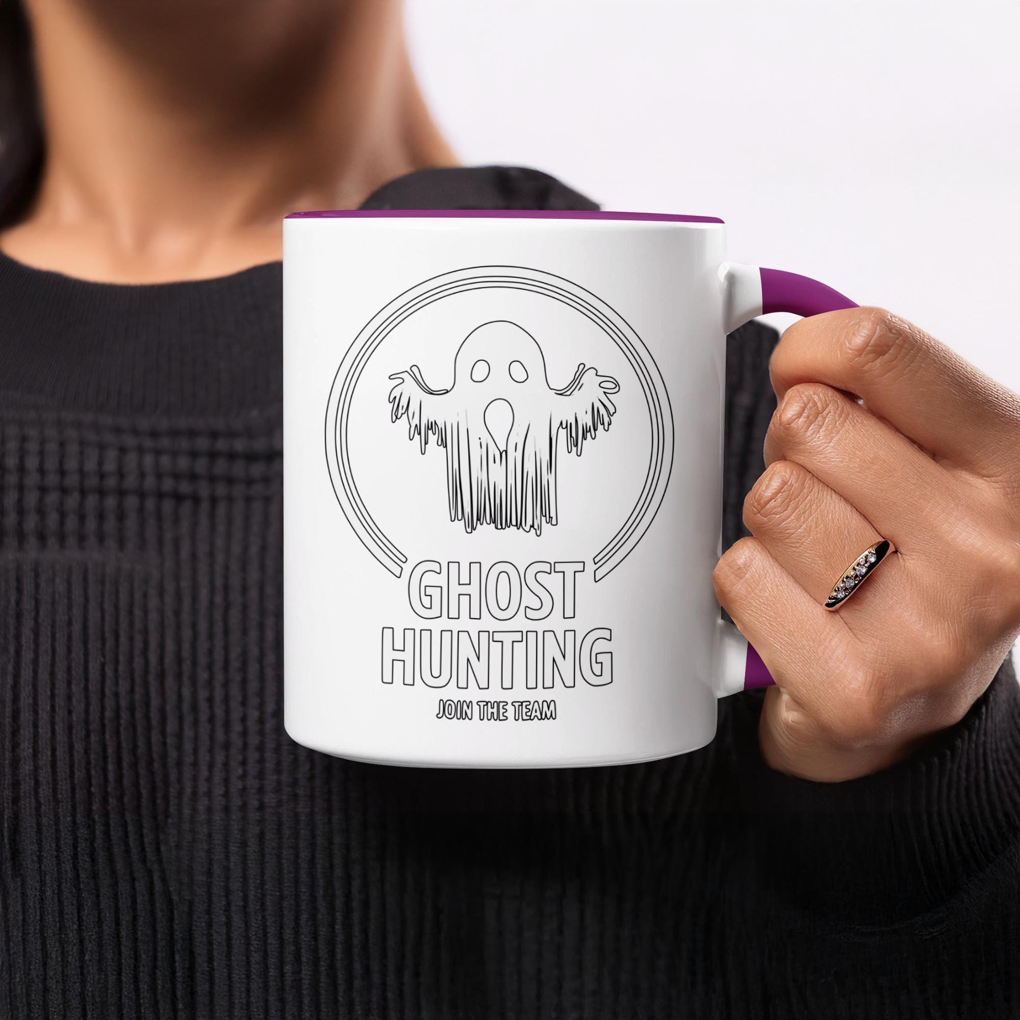 Ghost Hunting Mug, Ghost Hunter Team Mug, Funny Halloween Mug, Paranormal Activity Mug, Spooky Ghost Mug, Scary Mug, Ghost Lover Gift