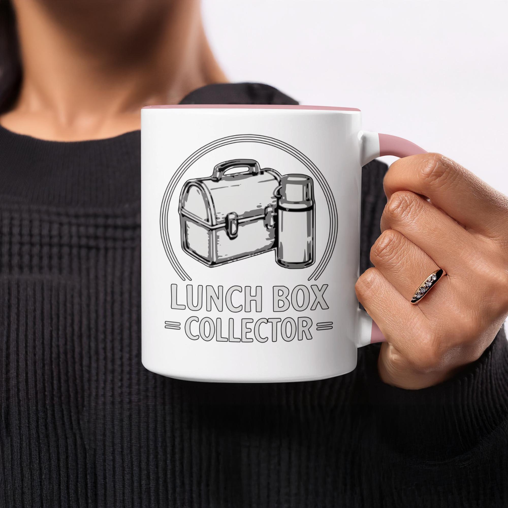 Lunch Box Collector Mug, Unique Coffee Cup for Collectors, Funny Novelty Gift, Gift for Lunch Box Enthusiasts, Office Desk Mug