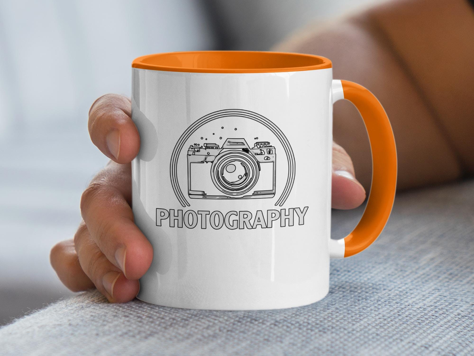 Photography Mug for Photographers, Camera Design Coffee Cup, Perfect Gift for Photography Lovers, Unique Photographer Mug