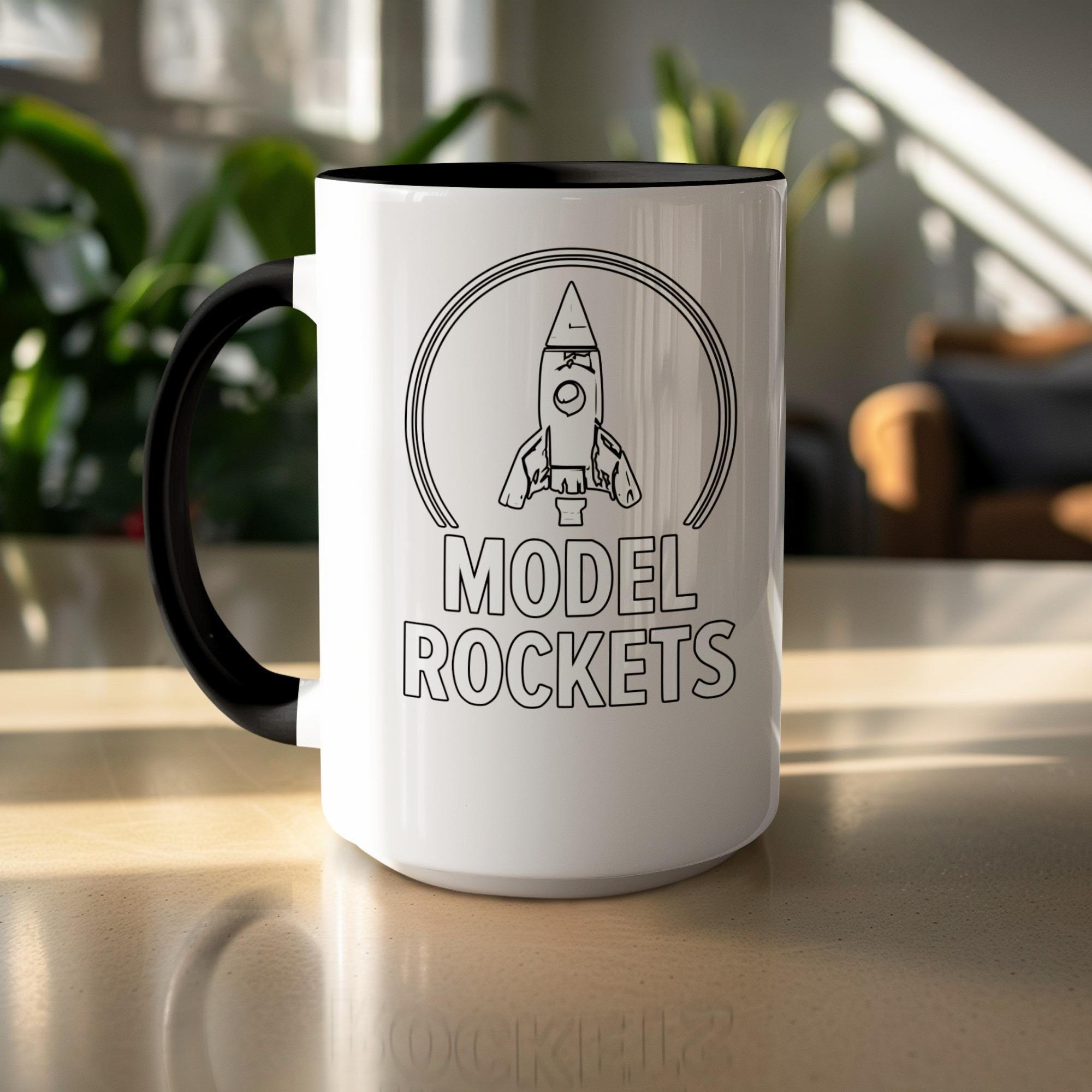 Model Rockets Mug, Rocket Science Gift, Space Enthusiast Coffee Cup, Nerdy Rocketry Present, Rocket Launch Mug, Science Lover Mug