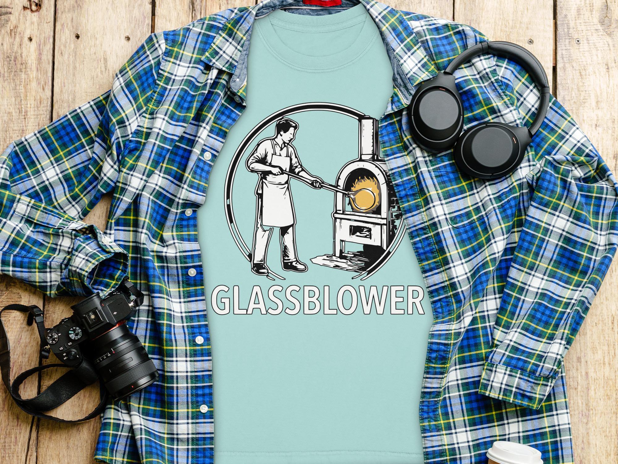 Glassblower T-Shirt, Artisan Tee, Glass Blowing Design, Craft T Shirt, Handmade Gift, Comfort Colors T-Shirt, Artistic Apparel