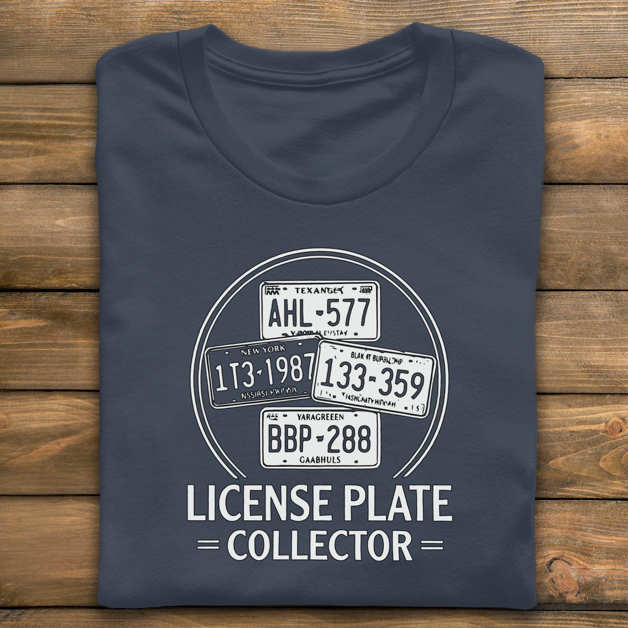 License Plate Collector T-Shirt, Vintage States Tags Tee, Car Enthusiast Shirt, Road Trip Shirt, Comfort Colors Shirt, Gift for Driver