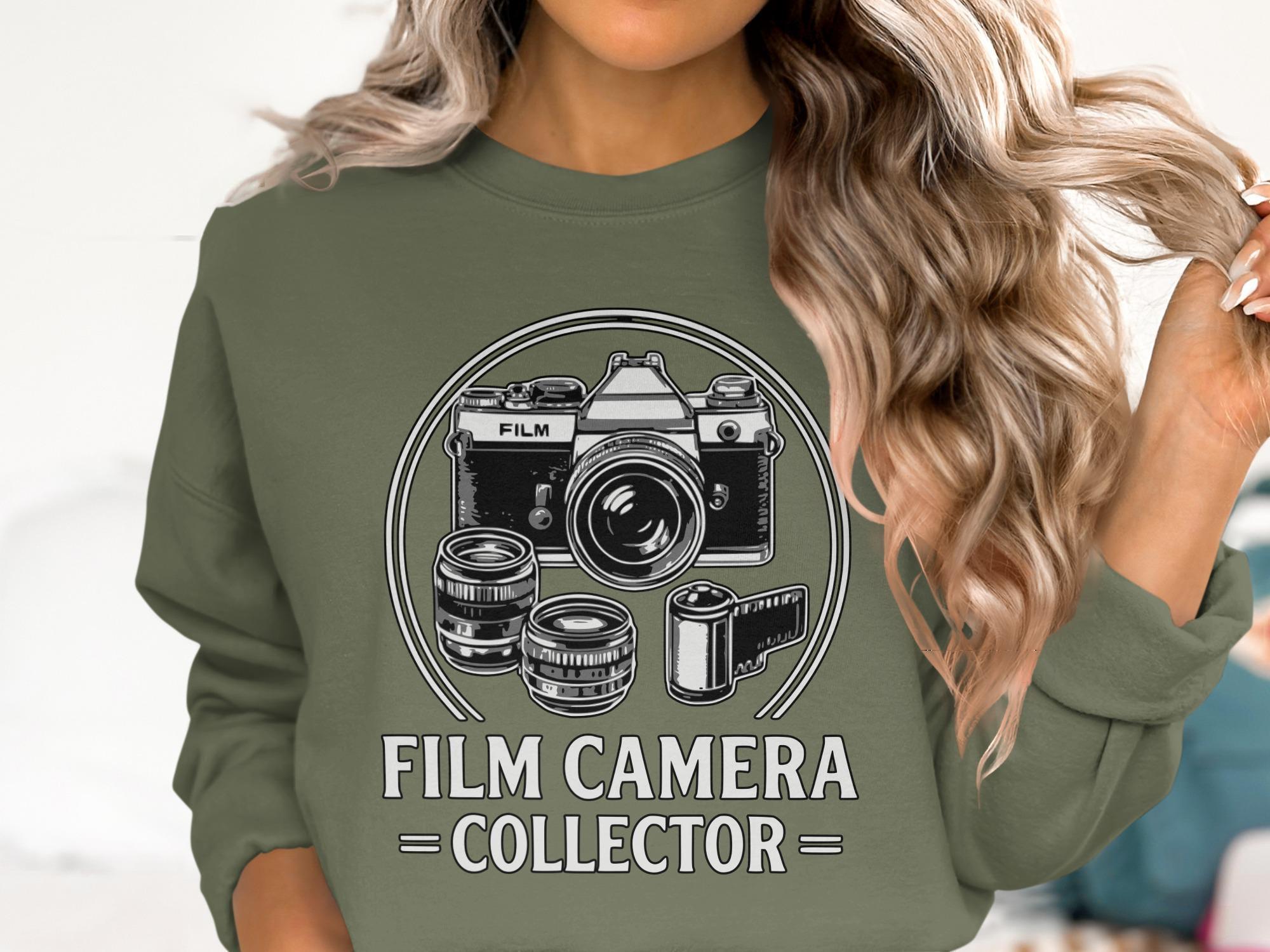 Film Camera Collector T-Shirt, Vintage Photography Tee, Retro Camera Lover Gift, Analog Camera Shirt, Comfort Colors T Shirt, Camera Tags