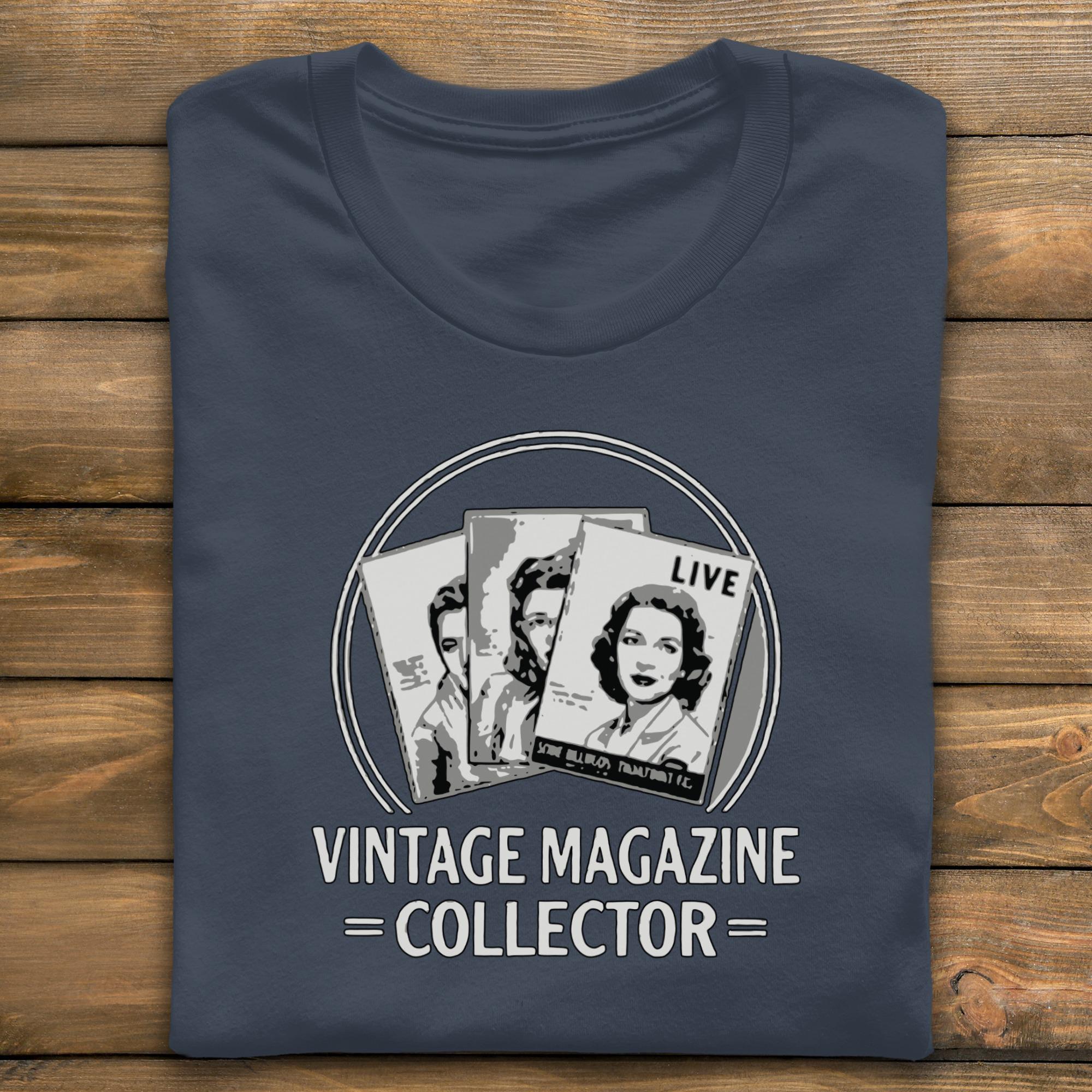 Vintage Magazine Collector T-Shirt, Retro Magazine Lover Gift, Comfort Colors Tee, Hobby Gift, Book Collector Shirt, Unisex T Shirt