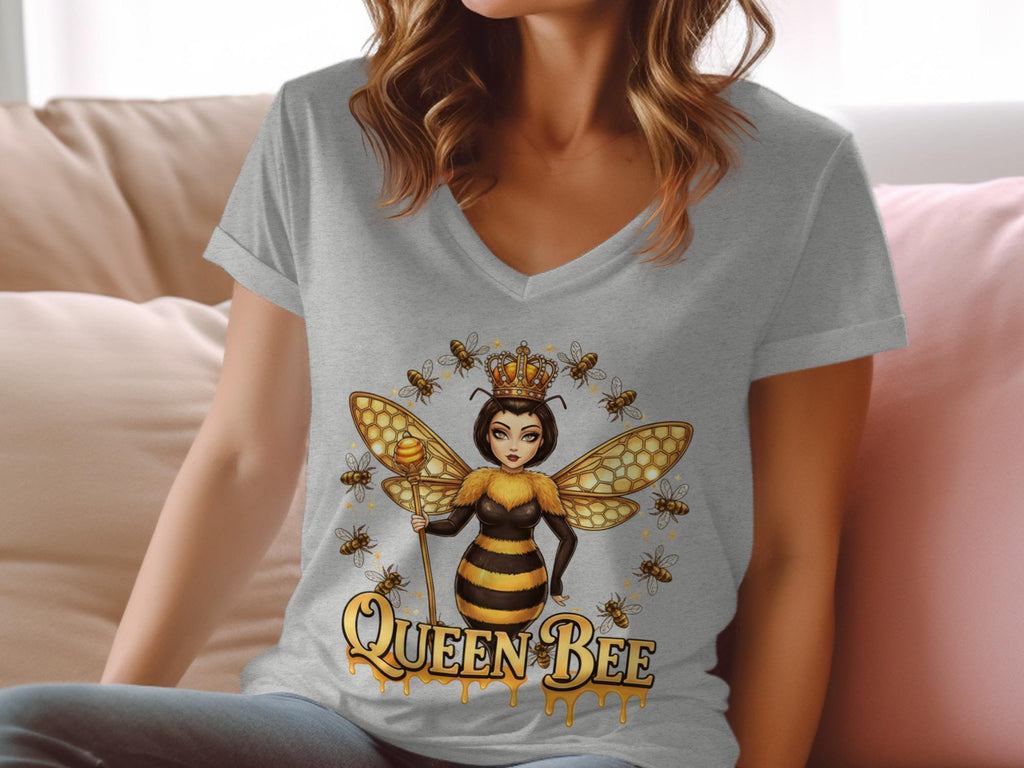 Queen Bee T-Shirt, Honeycomb Wings Shirt, Bee Lover Gift, Bee Keeper Shirt, Save The Bees Tee, Bee Graphic Shirt, Honey Bee Tshirt, Queen