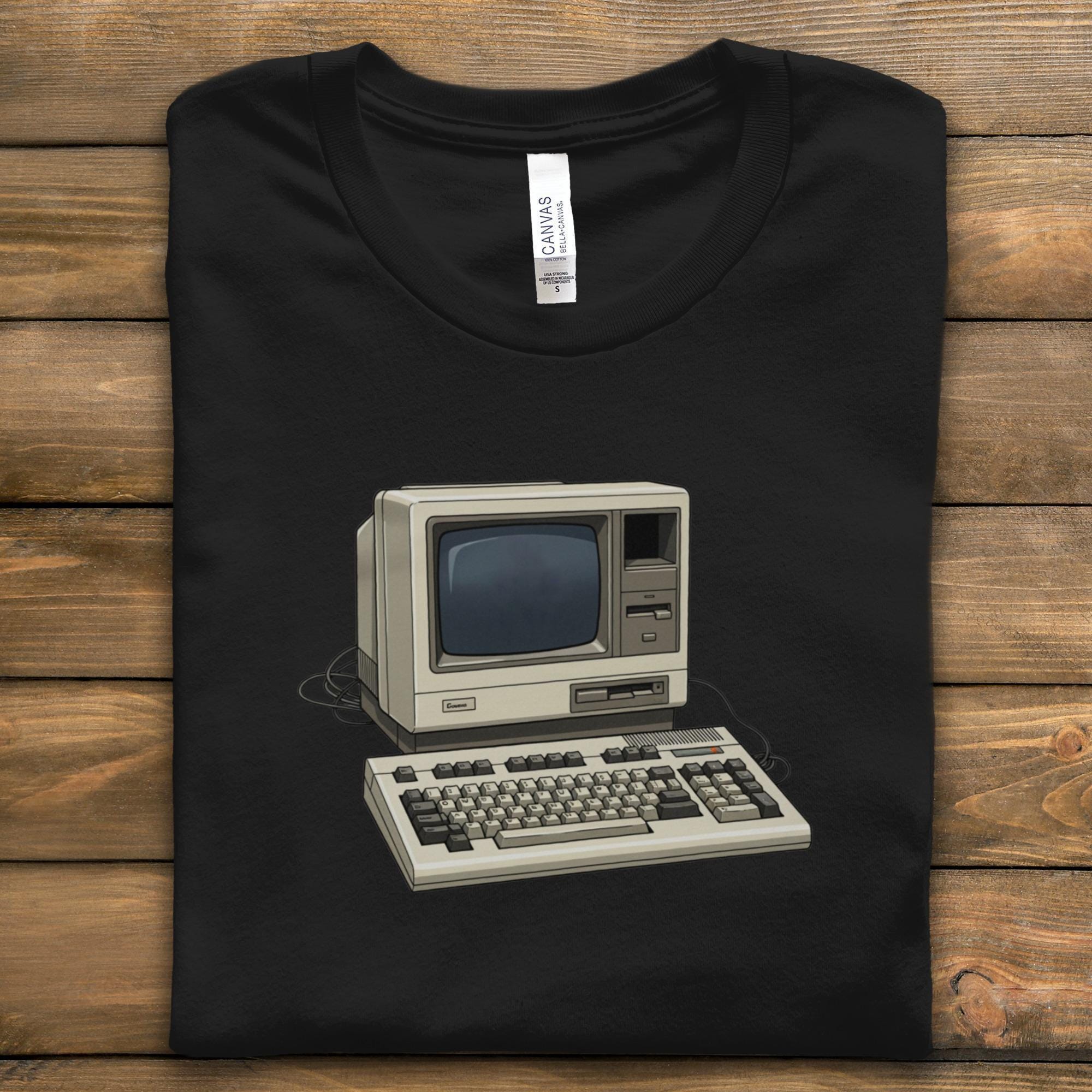 Retro Computer T-Shirt, Vintage PC Tee, Classic Tech Gift, 80s 90s Computer Nerd Shirt, Old School Computing Apparel, Geeky TShirt