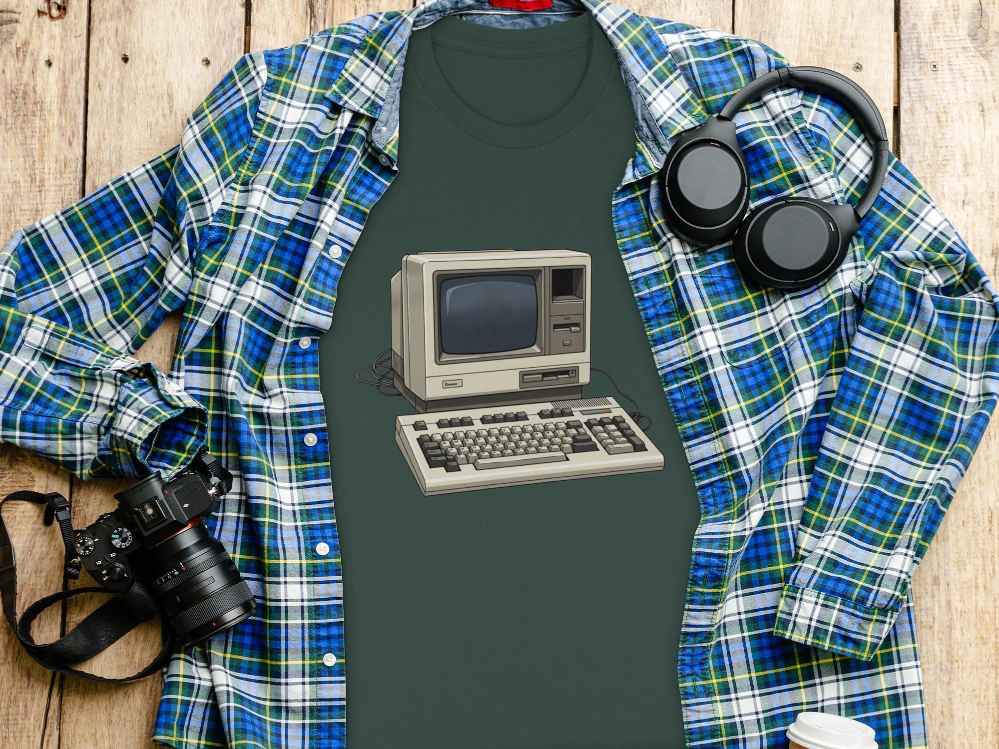 Retro Computer T-Shirt, Vintage PC Tee, Classic Tech Gift, 80s 90s Computer Nerd Shirt, Old School Computing Apparel, Geeky TShirt