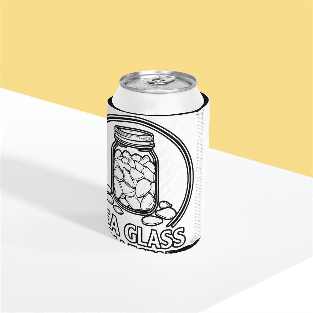 Sea Glass Beverage Cooler, Beach Drink Holder, Insulated Can Sleeve, Coastal Can Cooler, Summer Party Accessory, Unique Drinkware