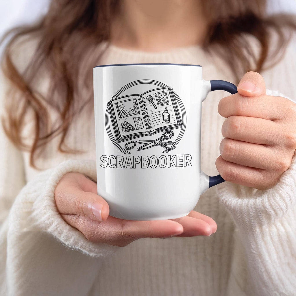 Scrapbooker Mug, Gift for Scrapbooking Enthusiast, Craft Lover Coffee Mug, Scrapbook Art Cup, Unique Scrapbooker Gift
