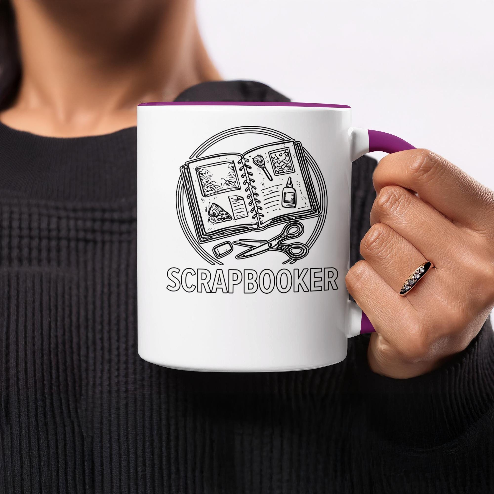 Scrapbooker Mug, Scrapbooking Gift, Craft Lovers Mug, Scrapbook Enthusiast, Creative Hobby Coffee Cup, Art and Craft Mug