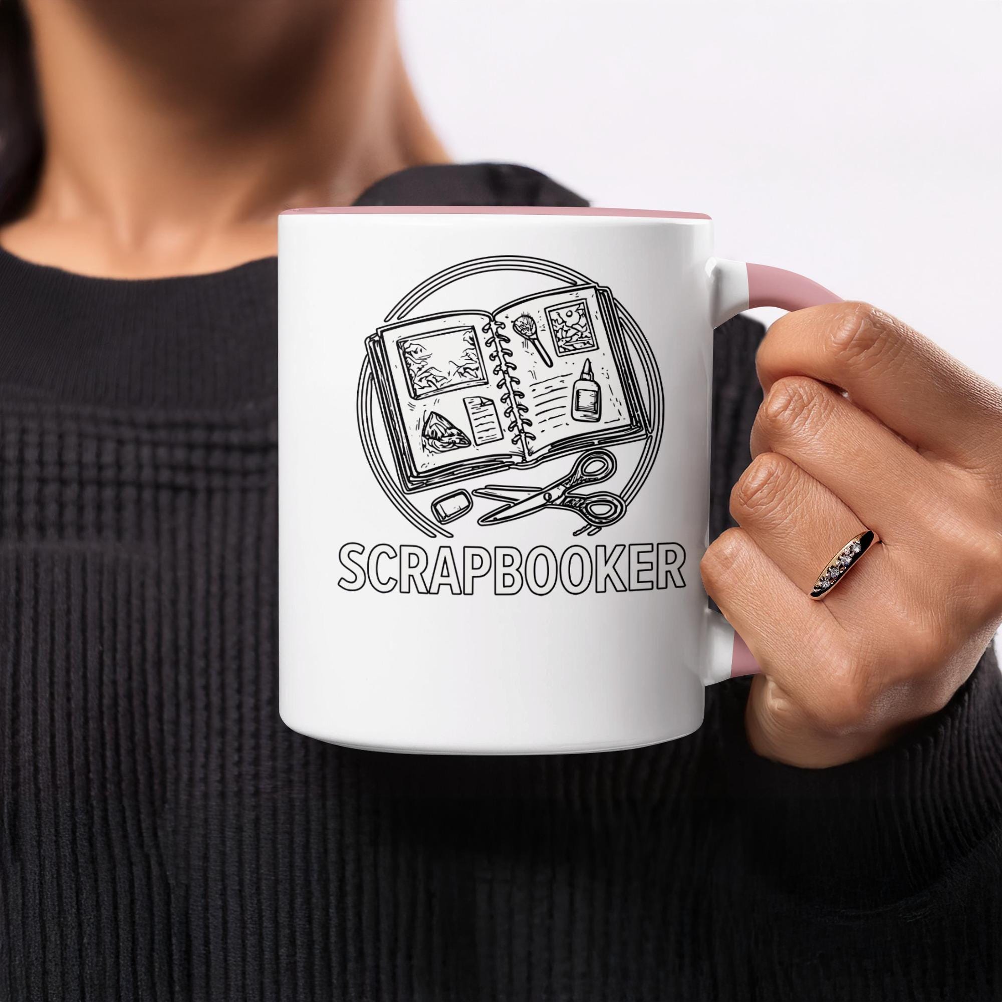 Scrapbooker Mug, Gift for Scrapbooking Enthusiasts, Scrapbooking Lover Coffee Cup, Scrapbook Art Mug, Crafting Gift Idea