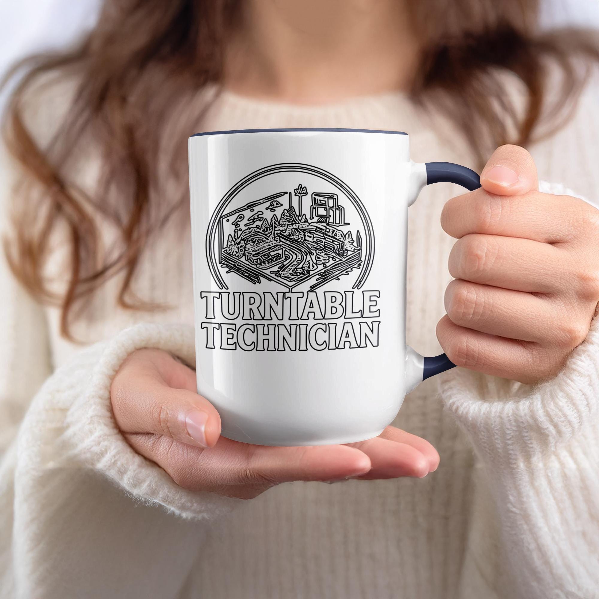 Turntable Technician Mug, Vinyl Record Lover Gift, DJ Coffee Cup, Music Enthusiast Present, Turntable Technician Mug for DJs