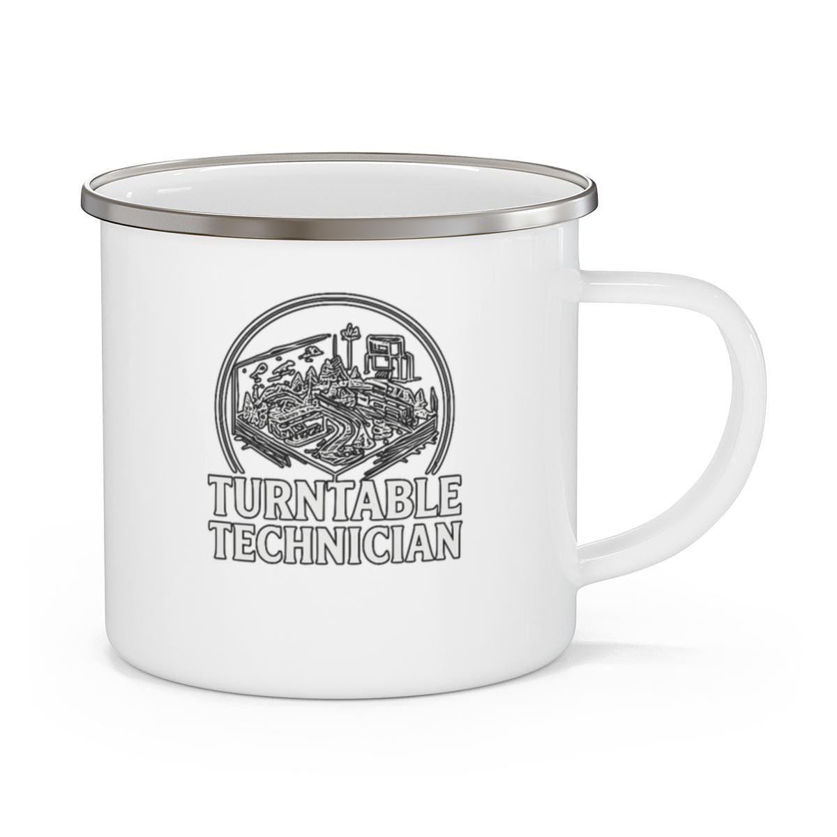 Turntable Technician Mug, Vintage DJ Gift, Music Lover Coffee Cup, Unique Turntable Art, DJ Equipment Enthusiast Gift, Retro Mug