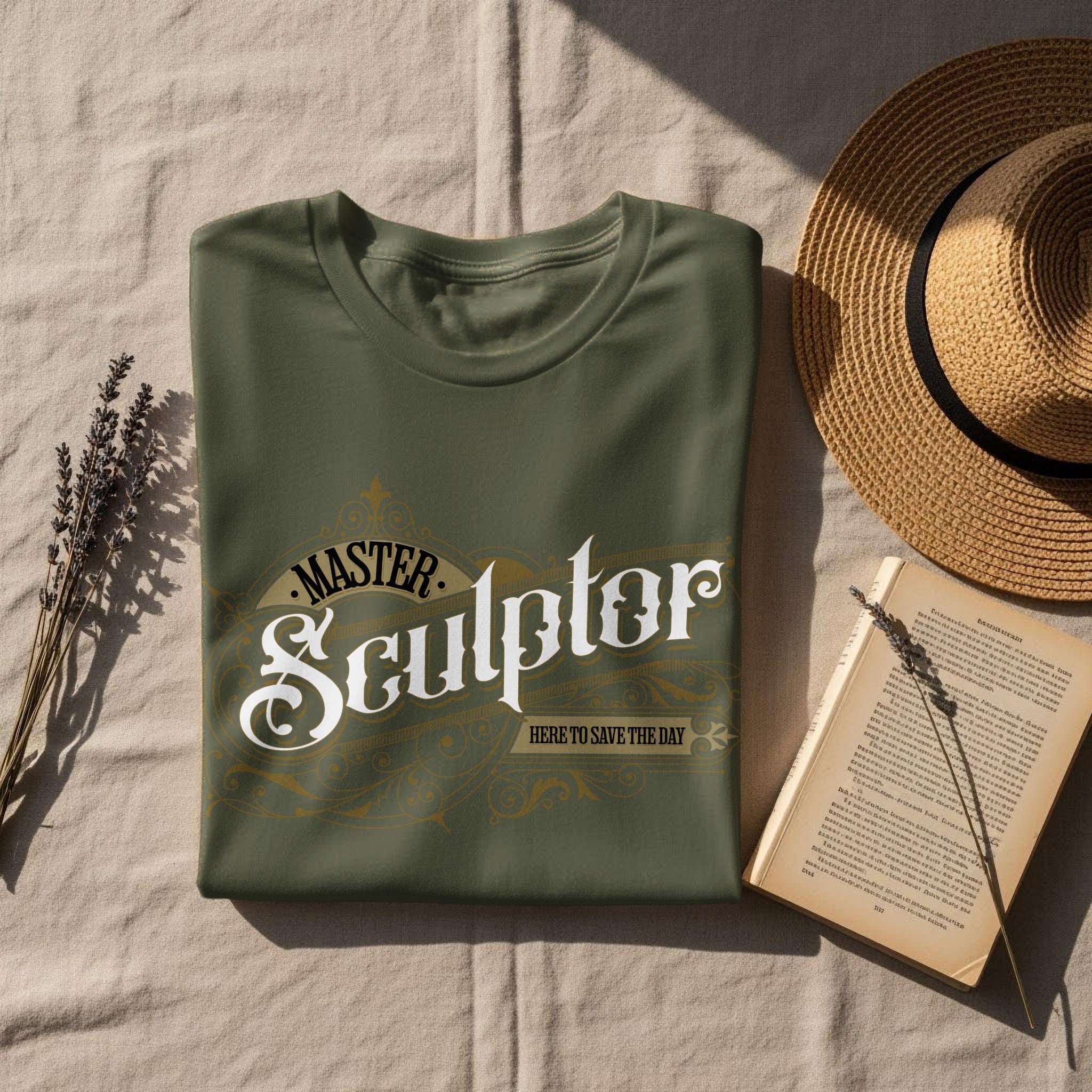 Master Sculptor Here To Save The Day T Shirt, Unique Sculptor Gift Tee, Art Lover Shirt, Sculpting Enthusiast Clothing