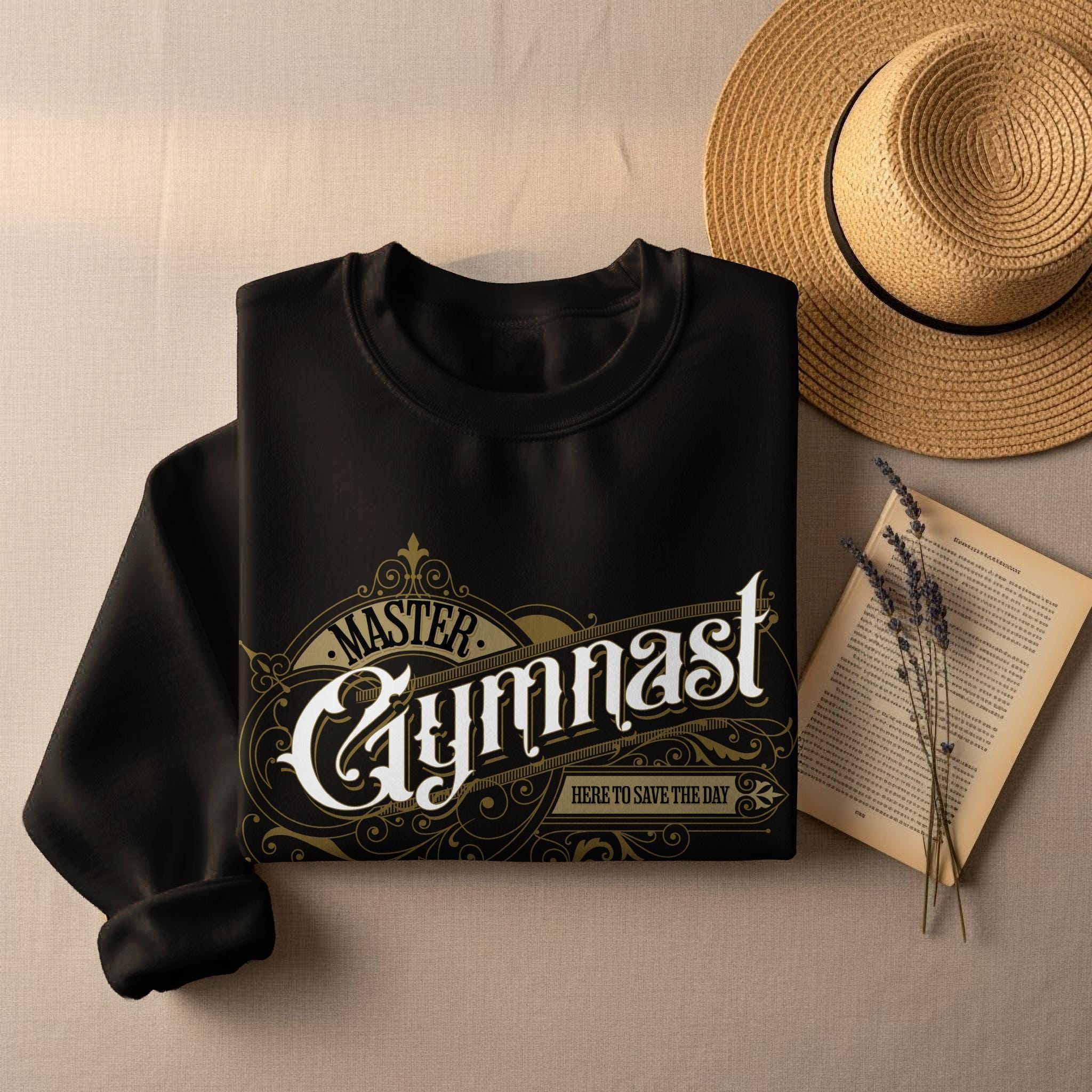 Master Gymnast Sweatshirt, Athletic Apparel, Gymnastics Lover Gift, Gym Training Shirt, Fitness Enthusiast Jumper, Motivational Clothing