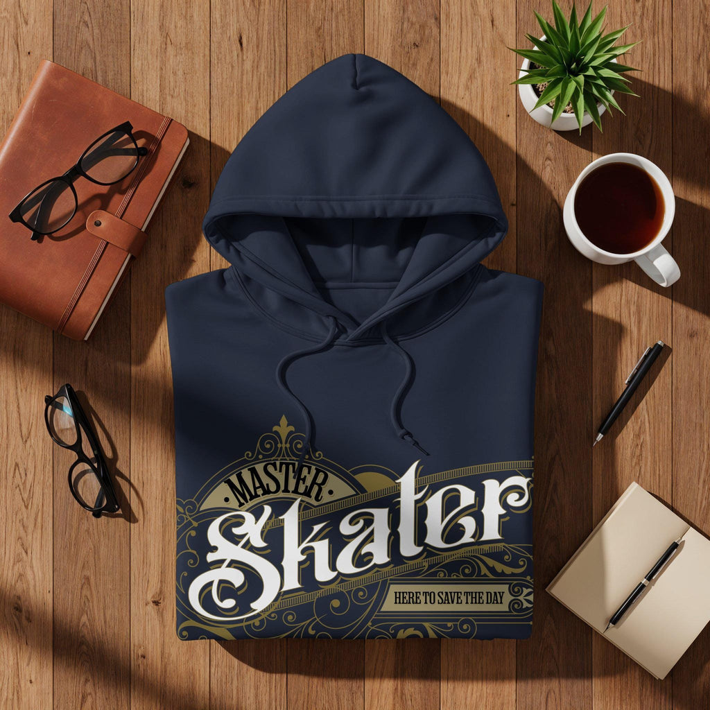Master Skater Hoodie, Skateboarding Sweatshirt, Cool Skater Gift, Graphic Hooded Pullover, Unique Skate Apparel, Casual Streetwear