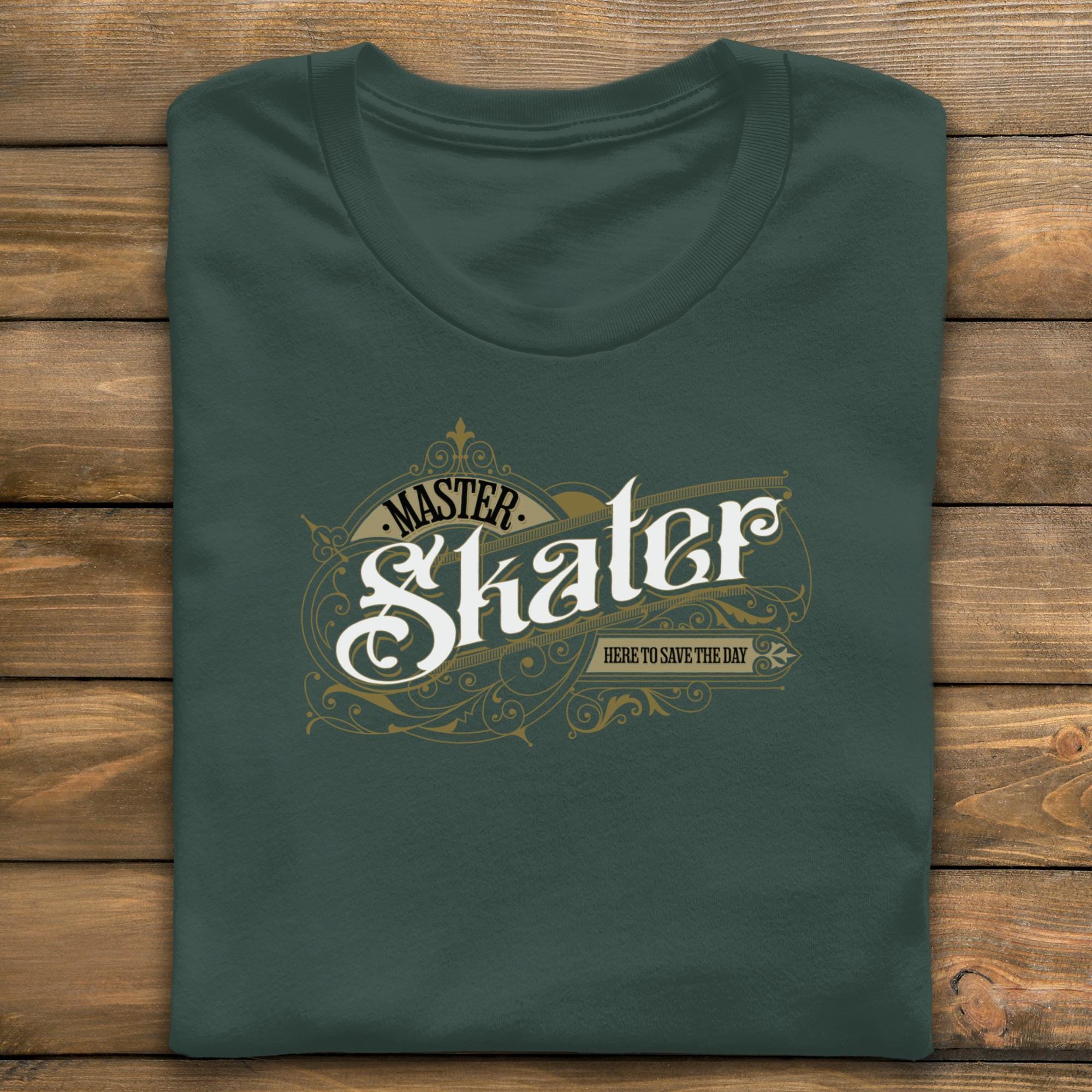 Master Skater Graphic Tee, Here To Save The Day Shirt, Skateboard Lover Gift, Cool Skateboarding T-Shirt, Skater Life Top