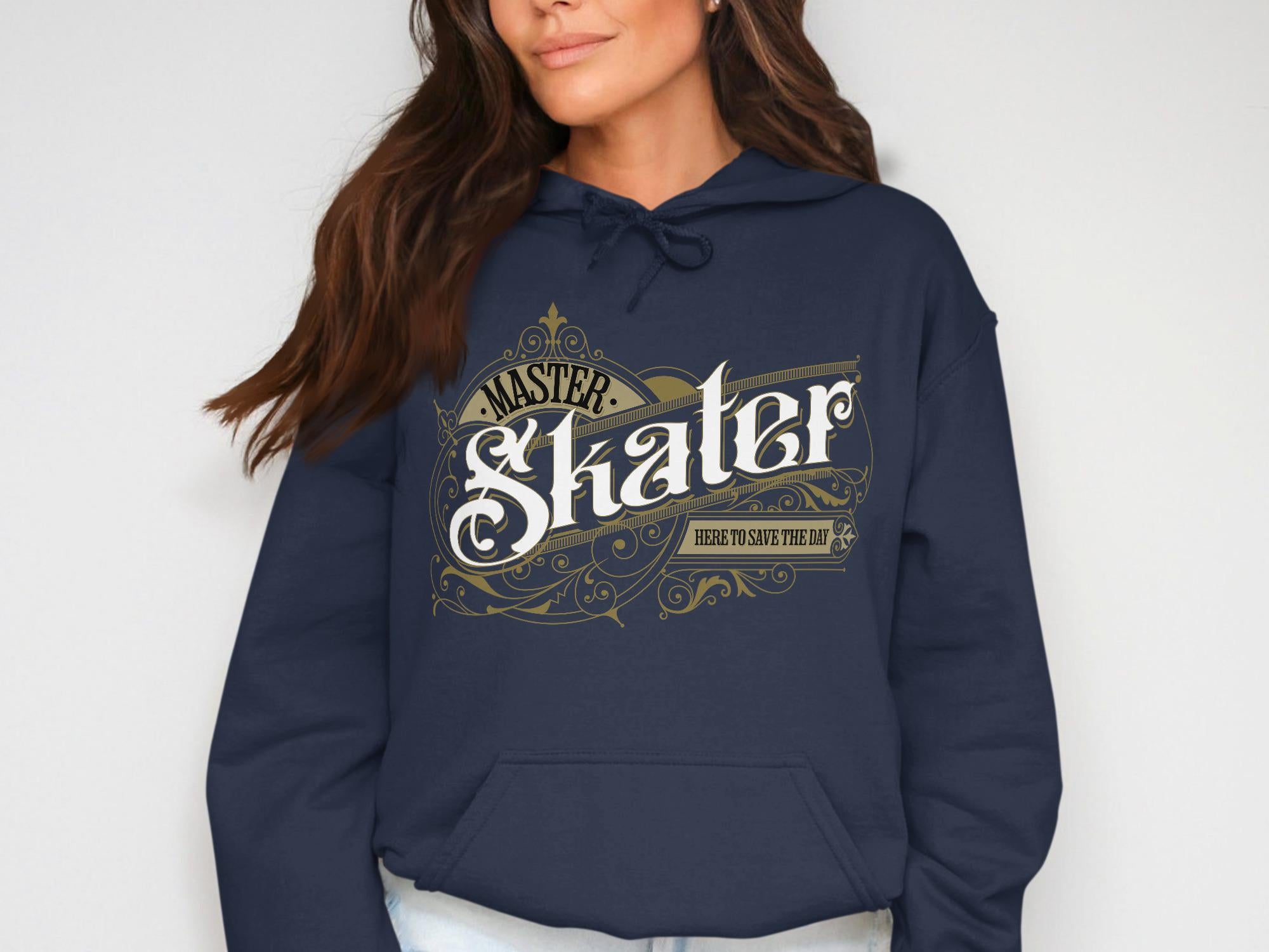 Master Skater Hoodie, Skater Graphic Pullover, Skater Clothing, Skateboarding Hoodie, Skateboarder Gift, Skate Apparel