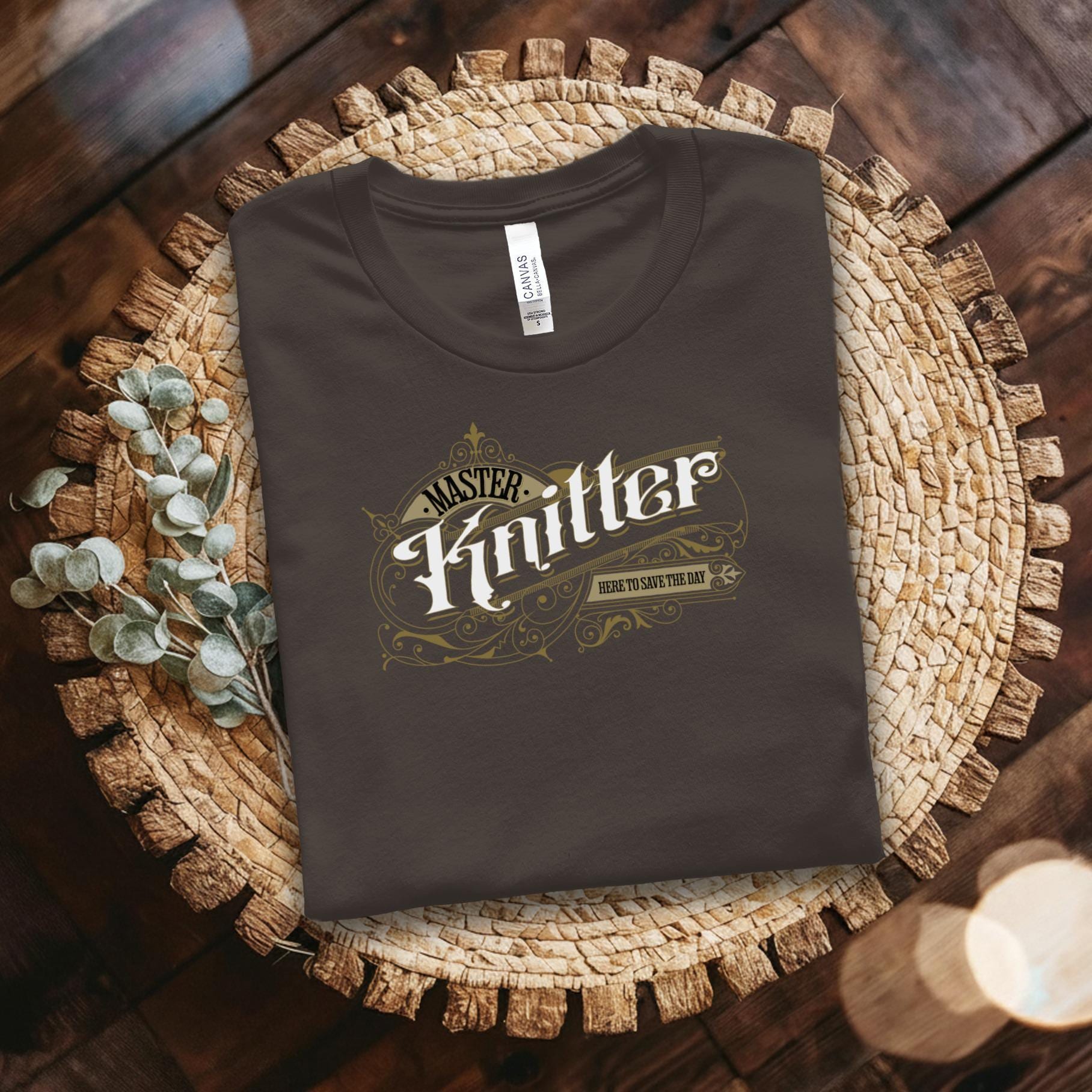 Funny Knitting T-Shirt, Master Knitter Tee, Knitter Gift, Here To Save The Day Shirt, Knitting Lovers, Knitters Humor Clothing
