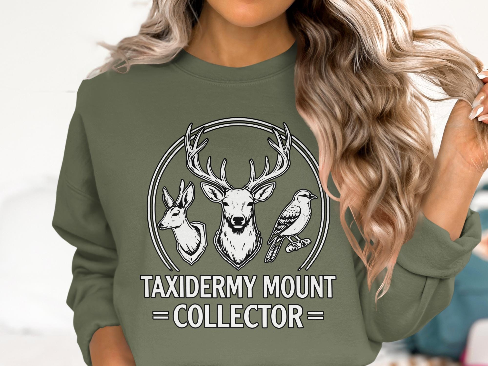 Taxidermy Mount Collector T-Shirt, Hunting Trophy Tee, Wildlife Art Shirt, Animal Lover Gift, Nature Inspired Clothing