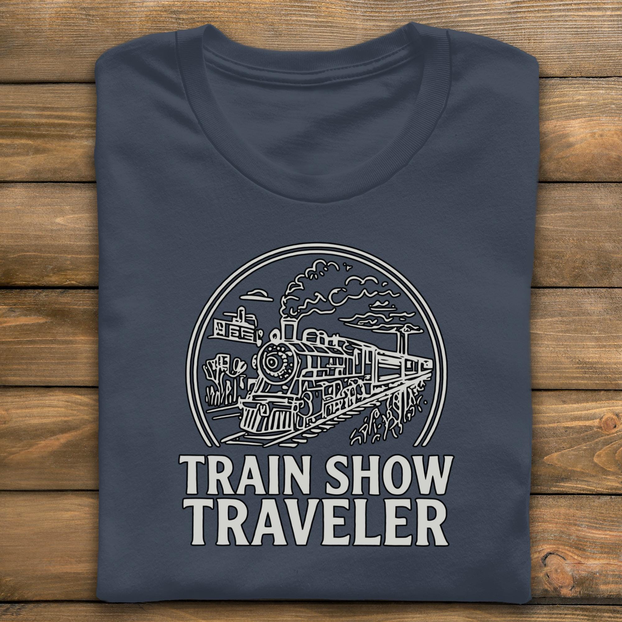 Train Show Traveler T-Shirt, Train Lover Shirt, Comfort Colors Tee, Railway Enthusiast Gift, Vintage Train Tee, Steam Train Apparel