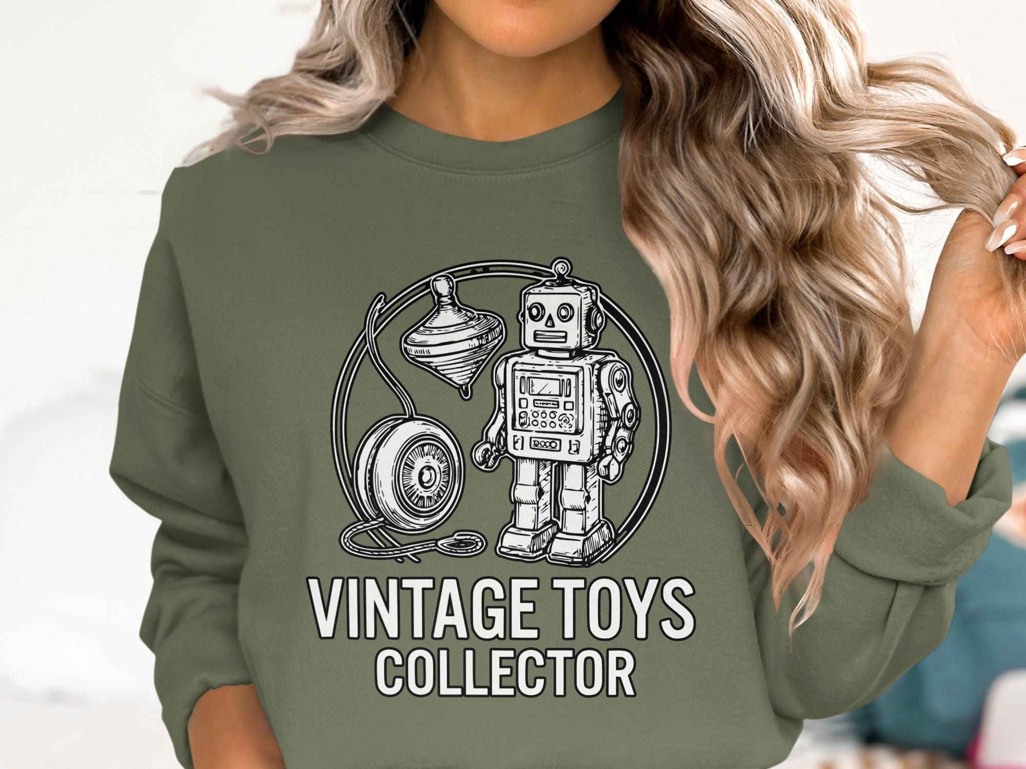 Vintage Toys T Shirt, Robot Toy, Yo Yo, Vintage Toys Collector Shirt, Retro Toys Tee, Comfort Colors Shirt, Gift for Toy Collector