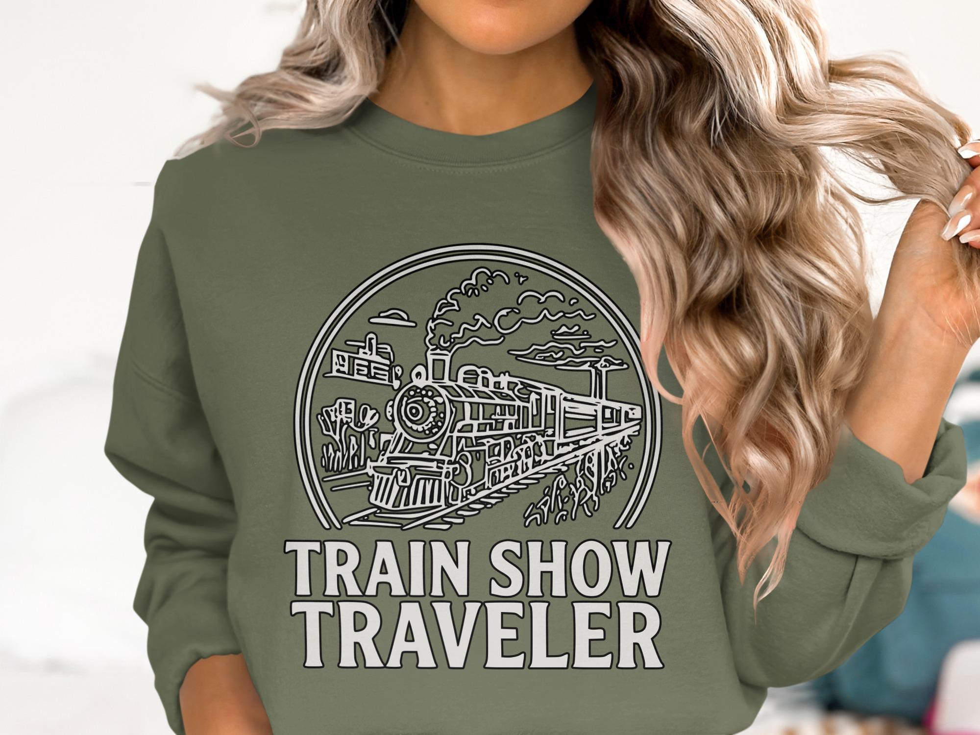 Train Show Traveler T-Shirt, Train Lover Shirt, Comfort Colors Tee, Railway Enthusiast Gift, Vintage Train Tee, Steam Train Apparel