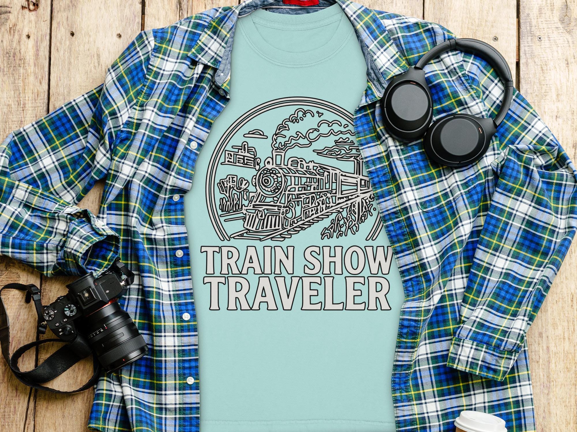 Train Show Traveler T-Shirt, Train Lover Shirt, Comfort Colors Tee, Railway Enthusiast Gift, Vintage Train Tee, Steam Train Apparel