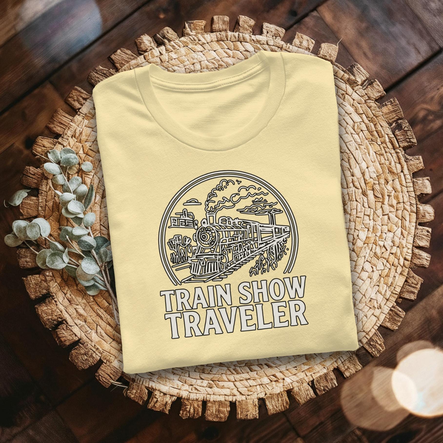 Train Show Traveler T-Shirt, Train Lover Shirt, Comfort Colors Tee, Railway Enthusiast Gift, Vintage Train Tee, Steam Train Apparel