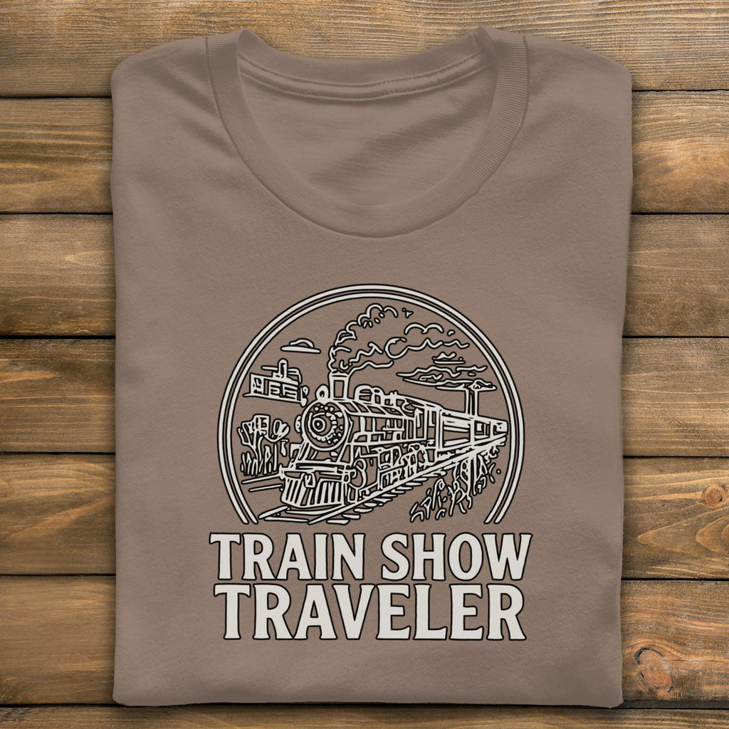 Train Show Traveler T-Shirt, Train Lover Shirt, Comfort Colors Tee, Railway Enthusiast Gift, Vintage Train Tee, Steam Train Apparel