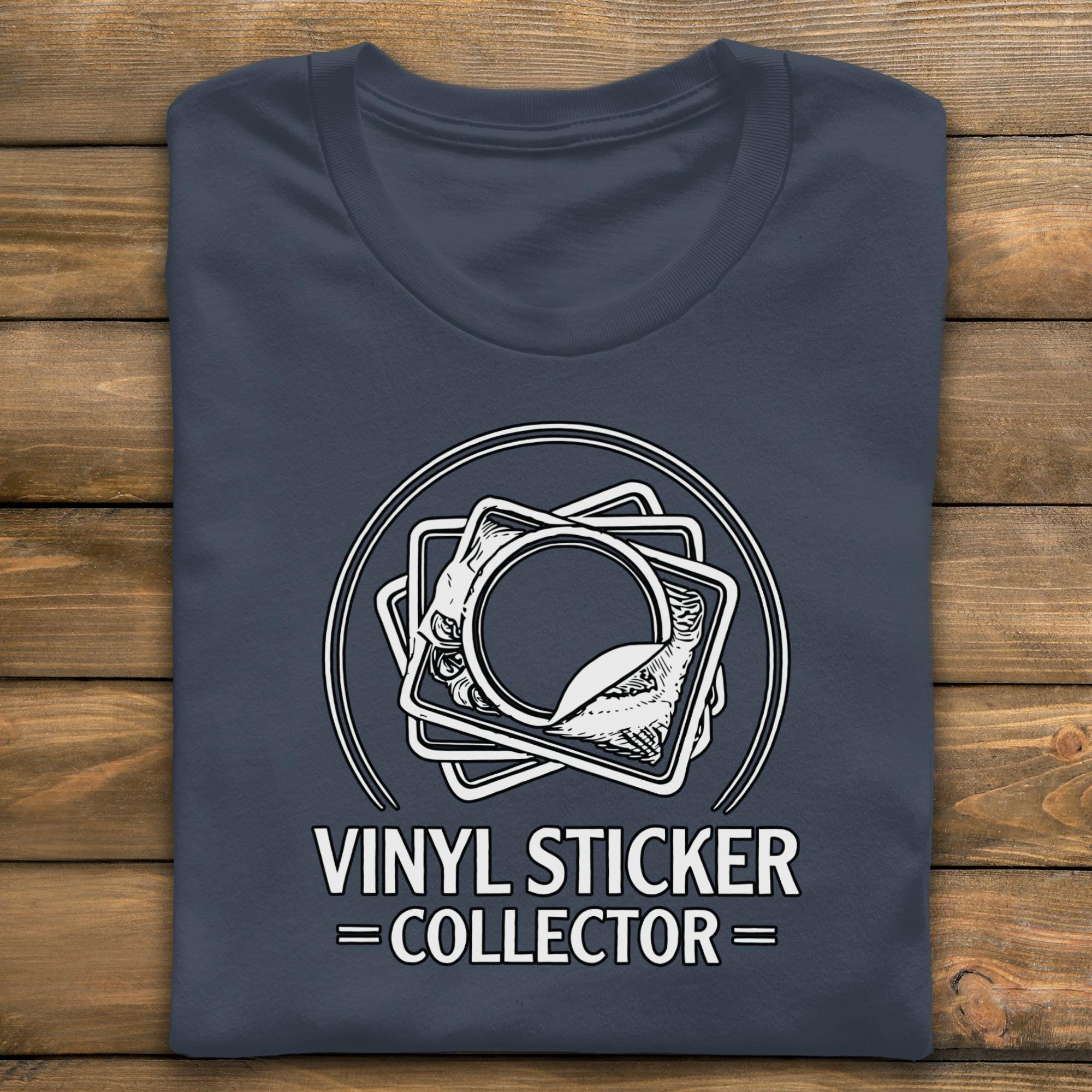 Vinyl Sticker Collector T Shirt, Sticker Collection T Shirt, Collectible Stickers, Comfort Colors, Sticker Lover Gift, Graphic Tee