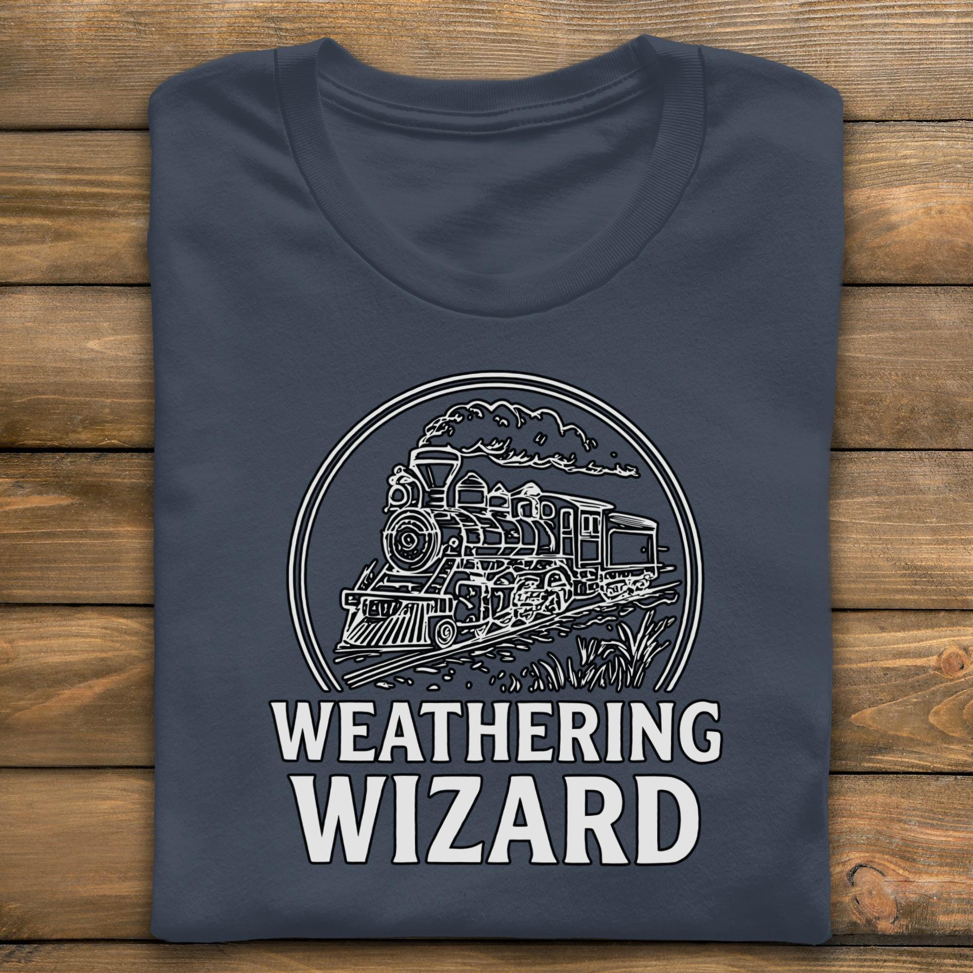 Weathering Wizard T-Shirt, Steam Train Tee, Railroad, Vintage Train Shirt, Train Lover Gift, Comfort Colors, Unisex T-Shirt, Gift For Men