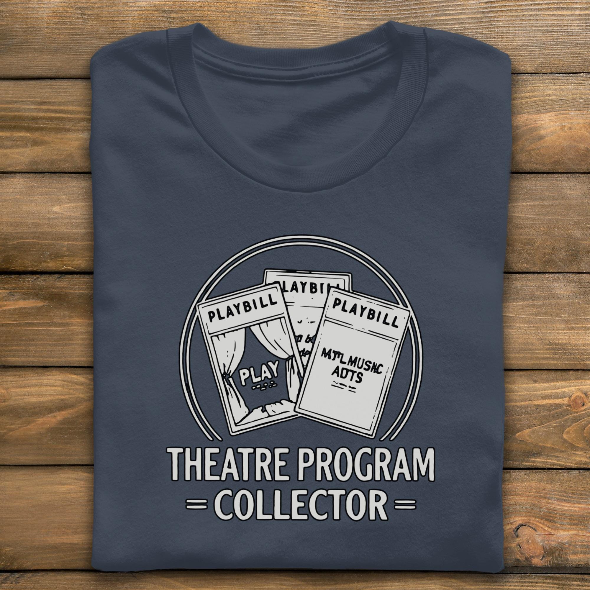 Theatre Program Collector T-Shirt, Playbill T-Shirt, Broadway Lover Gift, Musical Theatre, Comfort Colors, Gift for Him, Gift for Her