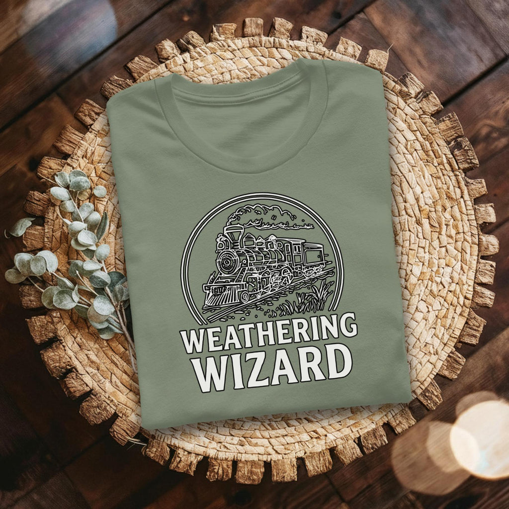 Weathering Wizard T-Shirt, Steam Train Tee, Railroad, Vintage Train Shirt, Train Lover Gift, Comfort Colors, Unisex T-Shirt, Gift For Men